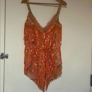 Bronx and Banco Barbie Mini Dress in Coral